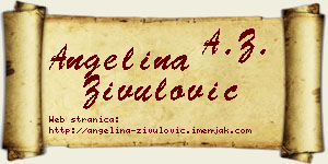 Angelina Živulović vizit kartica